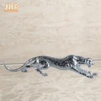 Polyresin Animal Figurines Glass Tiger Statue