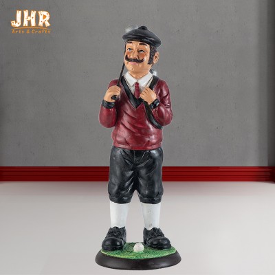 Resin Golf Player Deco Craft